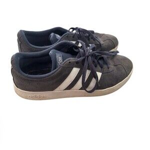 Adidas NEO Courtset Women's Blue Suede Shoes Sneakers Trainer Low 8.5